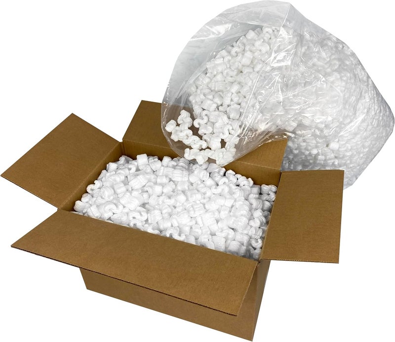 UOFFICE Packing Peanuts 3.5 cu. ft. (22.5 Gallons) S Shaped, Cushioning (1-Pack, White), Packing Peanuts For Shipping, Moving, Storage & Packing - Image 2
